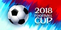 Football wallpaper, Soccer cup color pattern with modern and traditional elements, world championship 2018, Russia trend Royalty Free Stock Photo