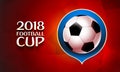 Football wallpaper, Soccer cup color pattern with modern and traditional elements, world championship 2018, Russia trend Royalty Free Stock Photo