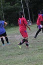 Football Women Beautiful Ball Red Costum Both Montoks Players