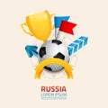 Football world championship in Russia 2018