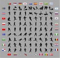 Football world cup player shapes