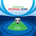 Football world cup russia 2018 poster