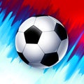 Football world cup Russia wallpaper, color championship pattern with modern and traditional elements, 2018 trend Royalty Free Stock Photo