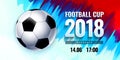 Football world cup Russia wallpaper, color championship pattern with modern and traditional elements, 2018 trend Royalty Free Stock Photo