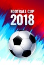 Football world cup Russia wallpaper, color championship pattern with modern and traditional elements, 2018 trend Royalty Free Stock Photo