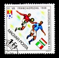 Football World Cup in Spain, serie, circa 1982 Royalty Free Stock Photo