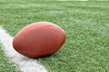 Football on the Yard Line Royalty Free Stock Photo