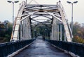 Footbridge across the Dnieper in the cit