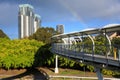 Footbridge on broadbeach Royalty Free Stock Photo