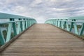 Footbridge on a Cloudy Day Royalty Free Stock Photo