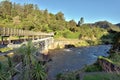 Footbridge leading to the Kaimai rail tunnel in Karangahake