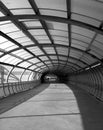 Footbridge at MCG - B&W Royalty Free Stock Photo