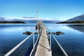 Mirror lake on New Zealand`s South Island Royalty Free Stock Photo