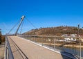 Footbridge over Altmuehl river in Kelheim Royalty Free Stock Photo