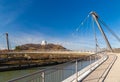 Footbridge over Altmuehl river in Kelheim Royalty Free Stock Photo