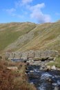 Footbridge over Hayeswater Gill, Cumbria Royalty Free Stock Photo