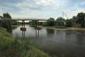 Footbridge over river Berounka