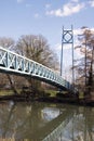 Footbridge over the River Stour at Blandford Royalty Free Stock Photo