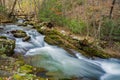 A Footbridge Over a Wild Mountain Trout Royalty Free Stock Photo