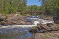 Footbridge over a Wilderness River