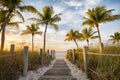 Footbridge to the beach