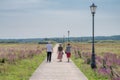 footbridge to the orthodox skit in odrynki , podlasie, poland