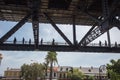 Footbridge under the Sydney Harbour Bridge Royalty Free Stock Photo