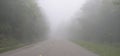 Foothills Parkway in early morning Fog, Tennessee Royalty Free Stock Photo