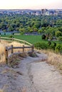 Foothills path and Boise Idaho