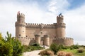 Front of New Castle of Manzanares el Real in Spain