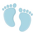 Footmark icon cartoon