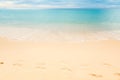 Footmark in the Sand on Beach at Thailand