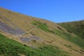 Footpath across hillside Mousthwaite Comb, Cumbria