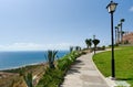 Footpath along the Mediterranean Sea Royalty Free Stock Photo