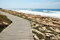 Footpath along the promenade by the sea Royalty Free Stock Photo