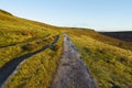 Footpath along the slopes of Burbage Valley, Derbyshire