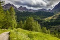 Footpath in Alps Royalty Free Stock Photo