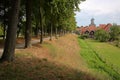 The footpath around the fortified city of Elburg, Gelderland, Netherlands