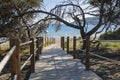 Footpath and beach