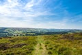 Footpath in beautiful countryside landscape