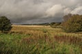 Footpath of the Cateran Trail between Blairgowrie and Bridge of Cally Royalty Free Stock Photo