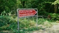 Footpath Direction Sign pointing to Burg Eltz Castle, Mosel Region, Germany