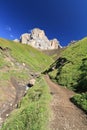 Footpath on Dolomites