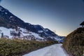 Footpath on Dolomites mountains Royalty Free Stock Photo