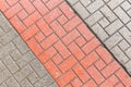 Footpath floor tiles walkway pattern Royalty Free Stock Photo
