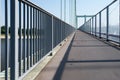 Footpath of a highway bridge