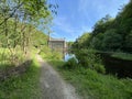 Footpath, leading to, Gibson Mill in, Hardcastle Crags, Halifax, UK Royalty Free Stock Photo