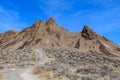 Footpath leading to jagged hills on Titus Canyon Road in Death Valley National Park, California, USA Royalty Free Stock Photo