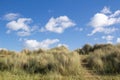 Footpath leading to Walberswick Beach in Suffolk, England