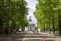 Footpath leading to Wellington Arch in London, England